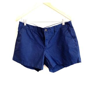 Old Navy, navy chino shorts.